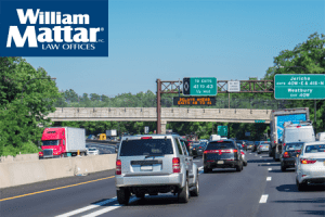 Cars and Trucks on Long Island Highway