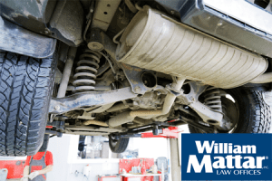 under-carraige of car, showing suspension