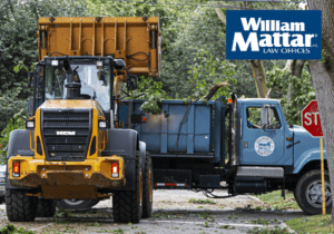 loader filling a dump truck